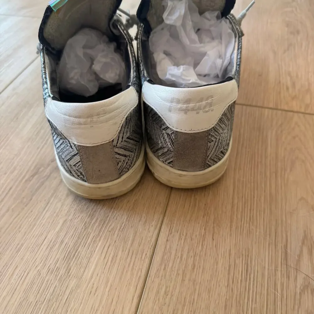 P448 John Black Silver Street Sneaker 39